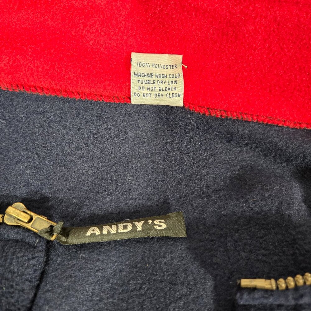 U.S.A. Vintage ANDY'S Blue "LAKE TAHOE" Full-Zip Fleece Jacket OVERSIZED Size M. - Picture 14 of 17